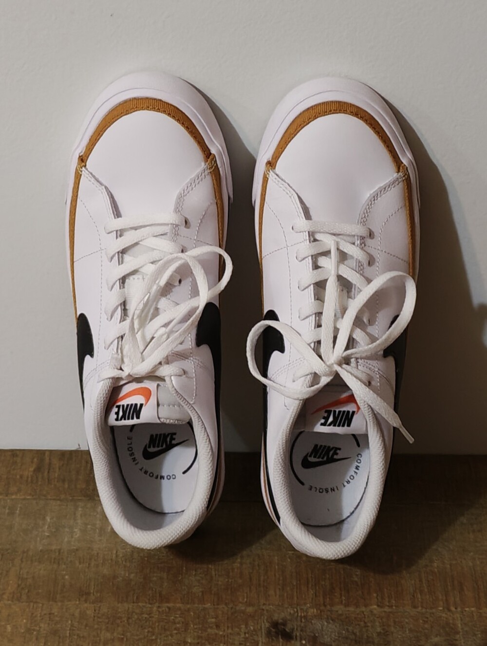 Nike Court Legacy (GS) 'White Desert Ochre' Kid's Size 7Y / Women's Size 8.5 - Picture 8 of 9